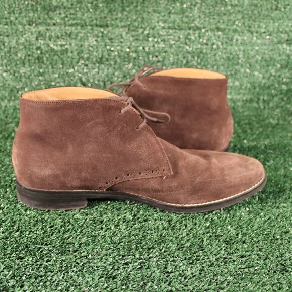 Cole Haan Grand OS Brown Suede Chukka Boots Mens 9 M Leather Desert Shoes C12936